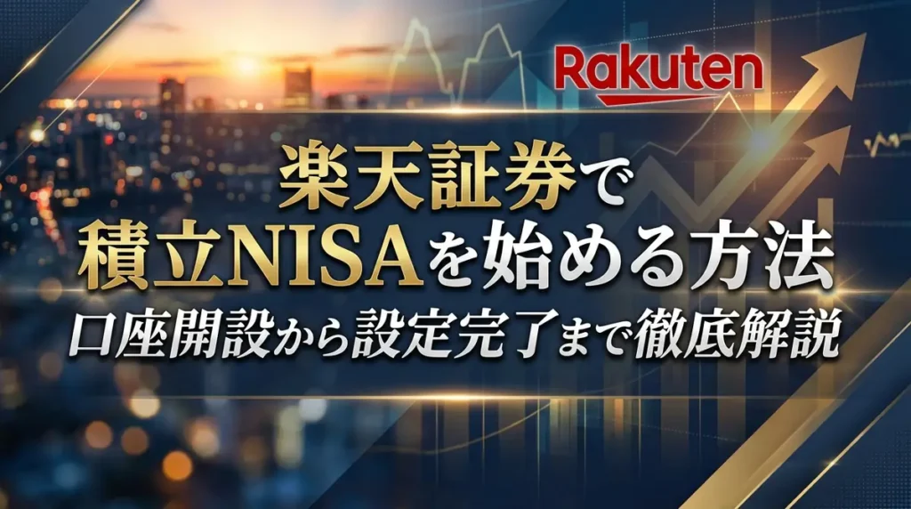 楽天証券で積立NISAを始める方法｜口座開設から設定完了まで徹底解説