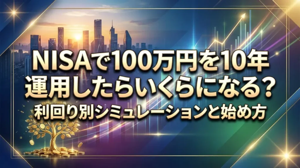 NISAで100万円を10年運用したらいくらになる？利回り別シミュレーションと始め方