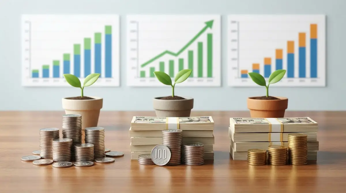 100万円をNISAで運用する3つのパターン