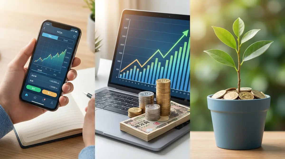 今日からNISAで100万円の運用を始める3ステップ