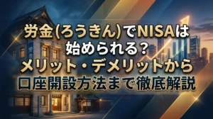労金（ろうきん）でNISAは始められる？メリット・デメリットから口座開設方法まで徹底解説