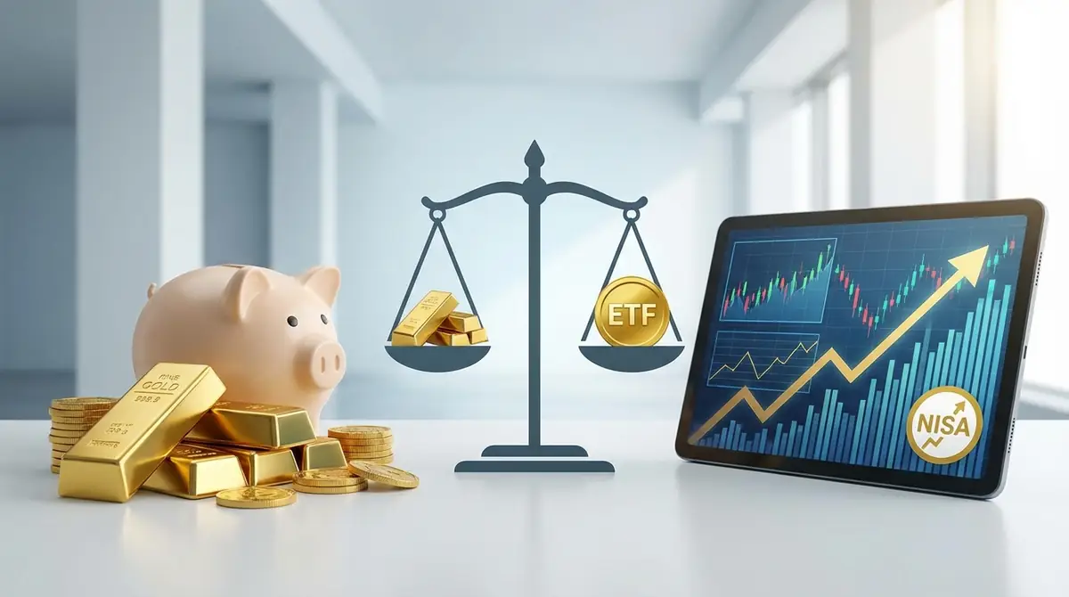 純金積立とNISA金ETFはどっちがお得？徹底比較