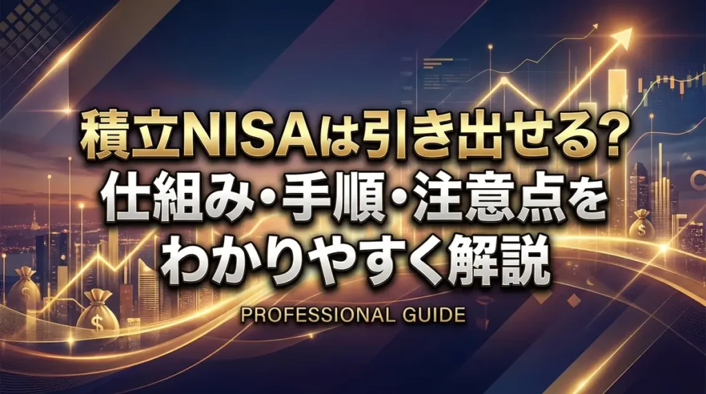 積立NISAは引き出せる？仕組み・手順・注意点をわかりやすく解説