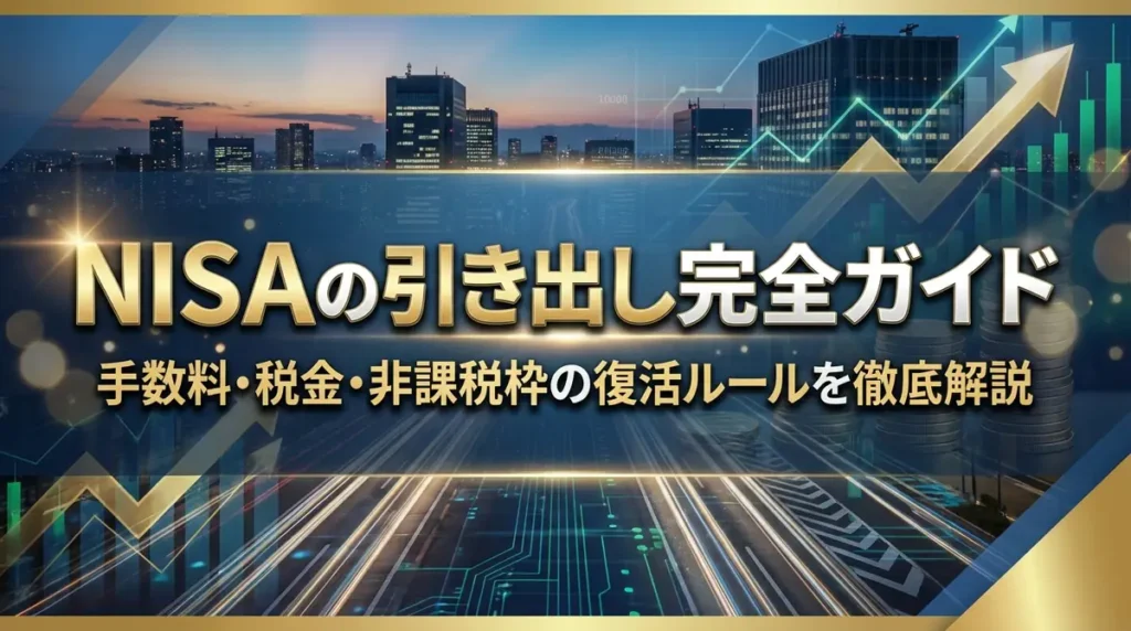 NISAの引き出し完全ガイド｜手数料・税金・非課税枠の復活ルールを徹底解説