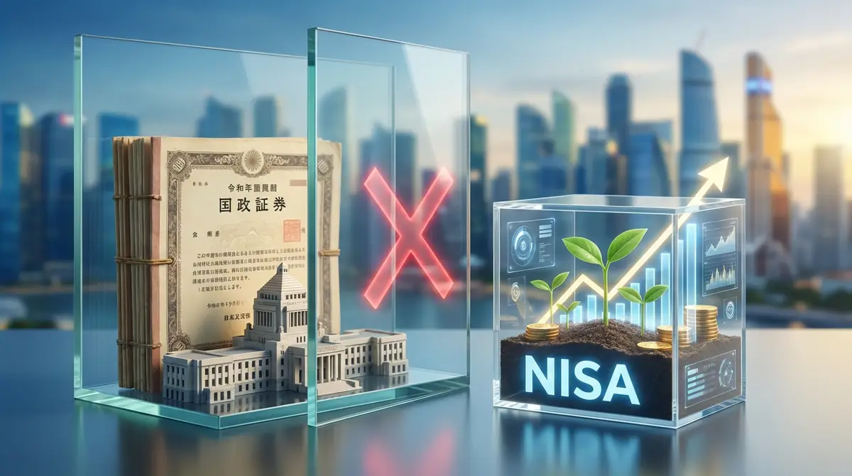 【結論】国債はNISAの対象外｜新NISAでも購入できない理由