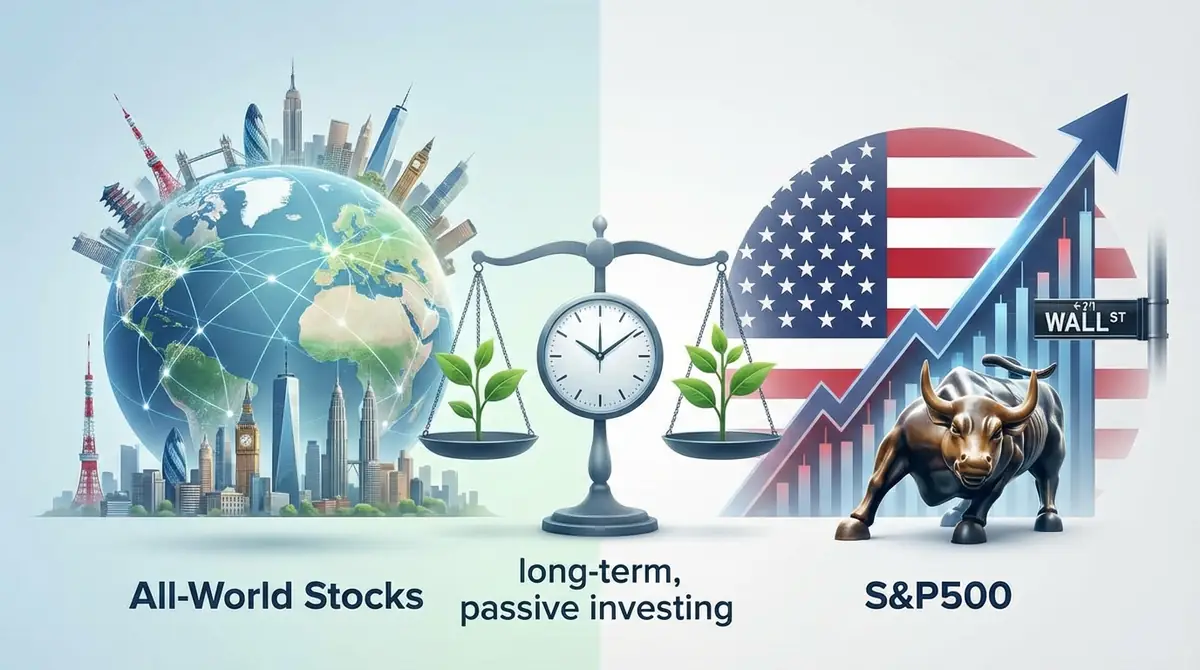 【徹底比較】全世界株式とS&P500、ほったらかし向きの銘柄はどっち?
