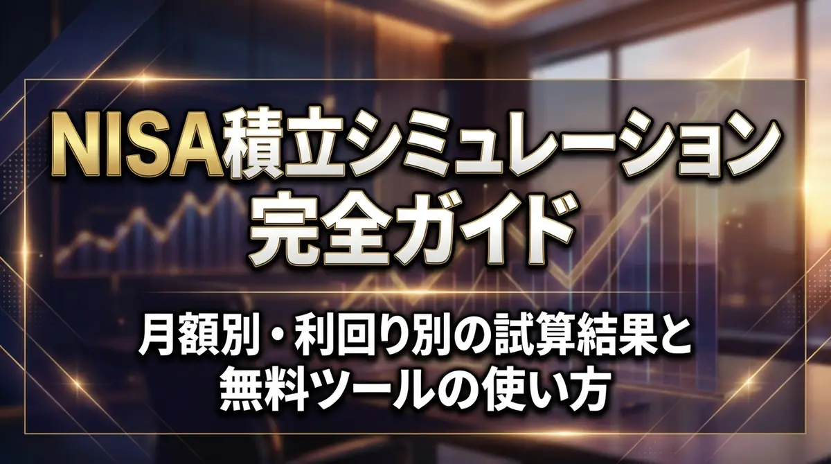 NISA積立シミュレーション完全ガイド|月額別・利回り別の試算結果と無料ツールの使い方