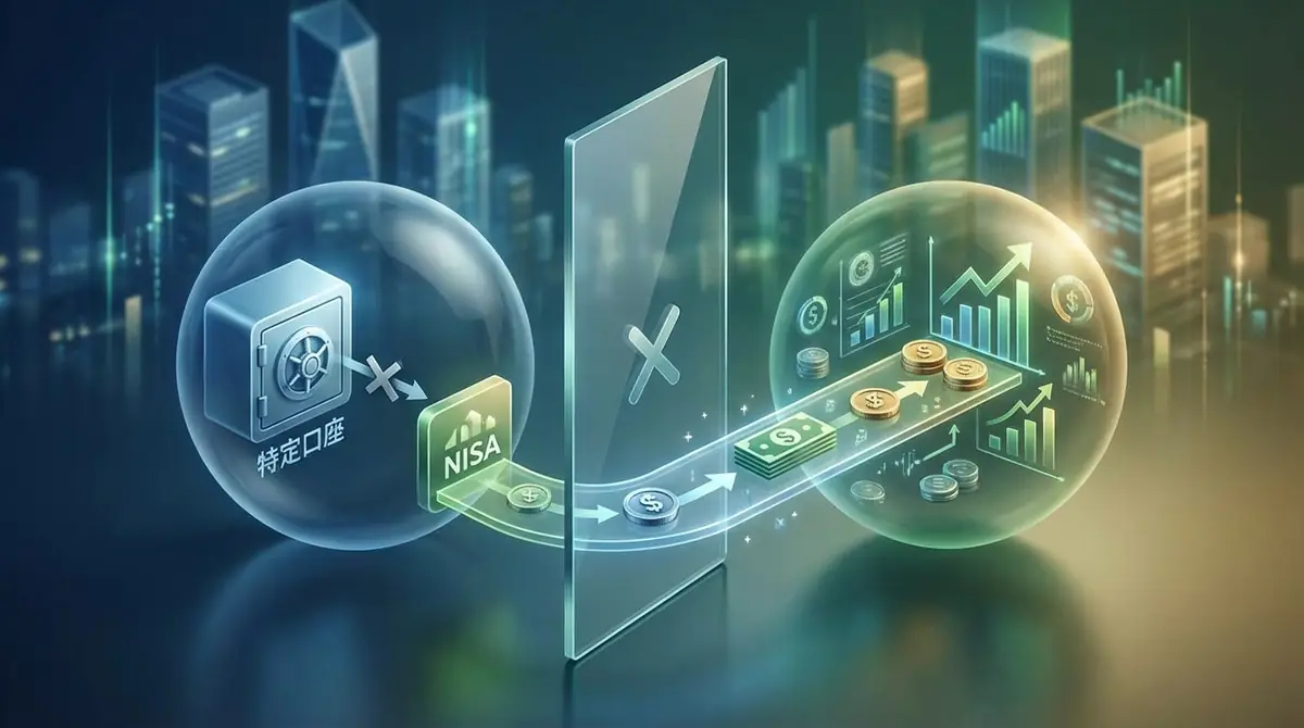 特定口座からNISA口座へ直接移管はできない｜正しい移し替え方法とは