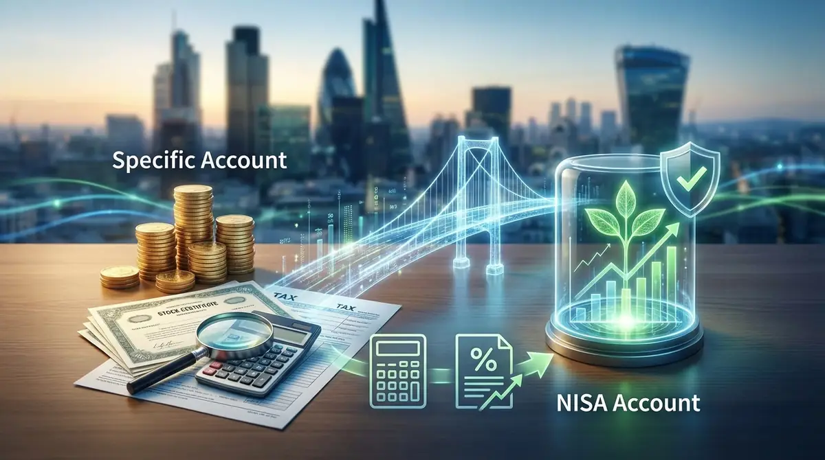 特定口座からNISA口座への移し替えでかかる税金と計算方法