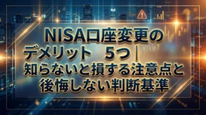 NISA口座変更のデメリット5つ｜知らないと損する注意点と後悔しない判断基準