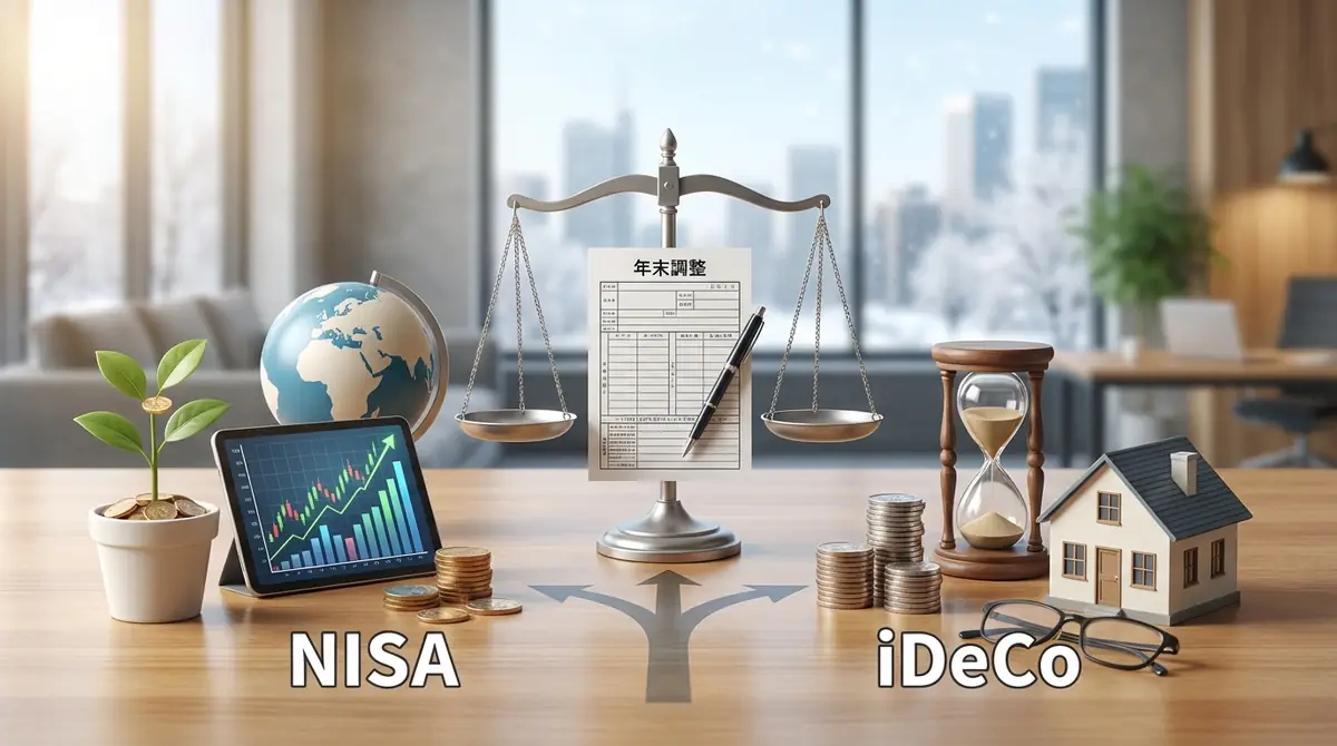 年末調整におけるNISAとiDeCoの違い【比較表】