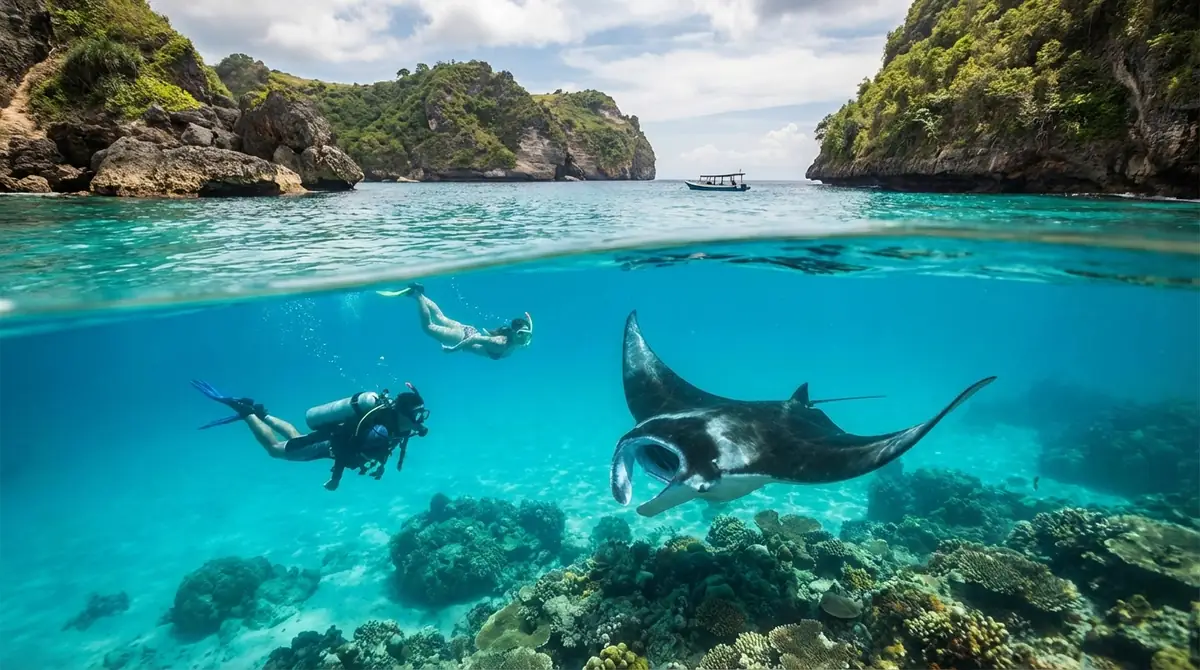 Nusa Penidaシュノーケリング＆ダイビング｜マンタに会えるスポット