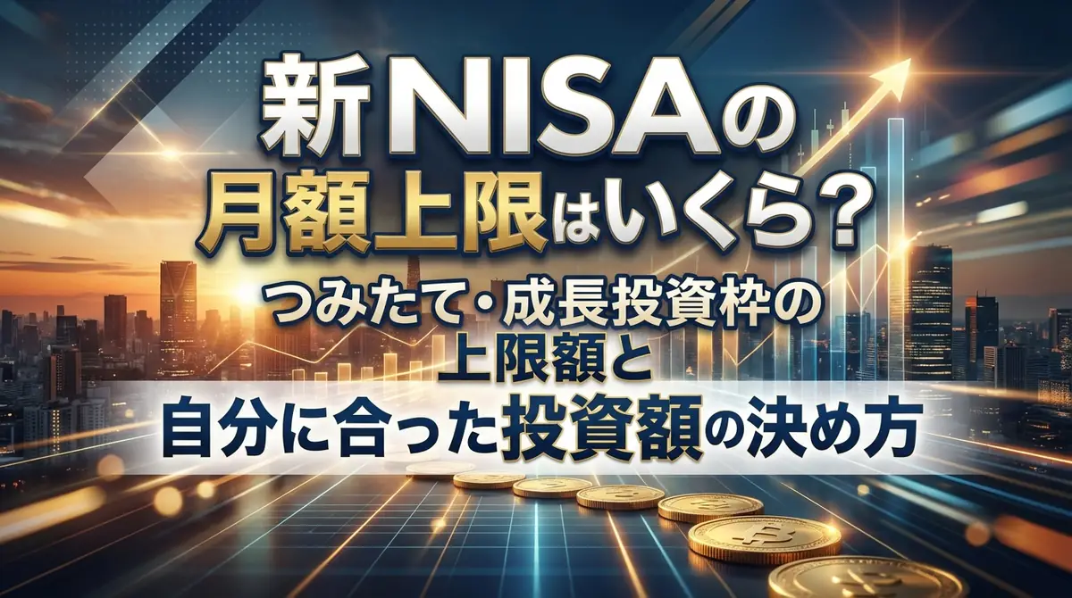 新NISAの月額上限はいくら?つみたて・成長投資枠の上限額と自分に合った投資額の決め方