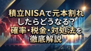 積立NISAで元本割れしたらどうなる？確率・税金・対処法を徹底解説