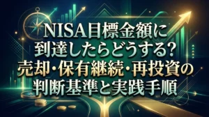 NISA目標金額に到達したらどうする？売却・保有継続・再投資の判断基準と実践手順